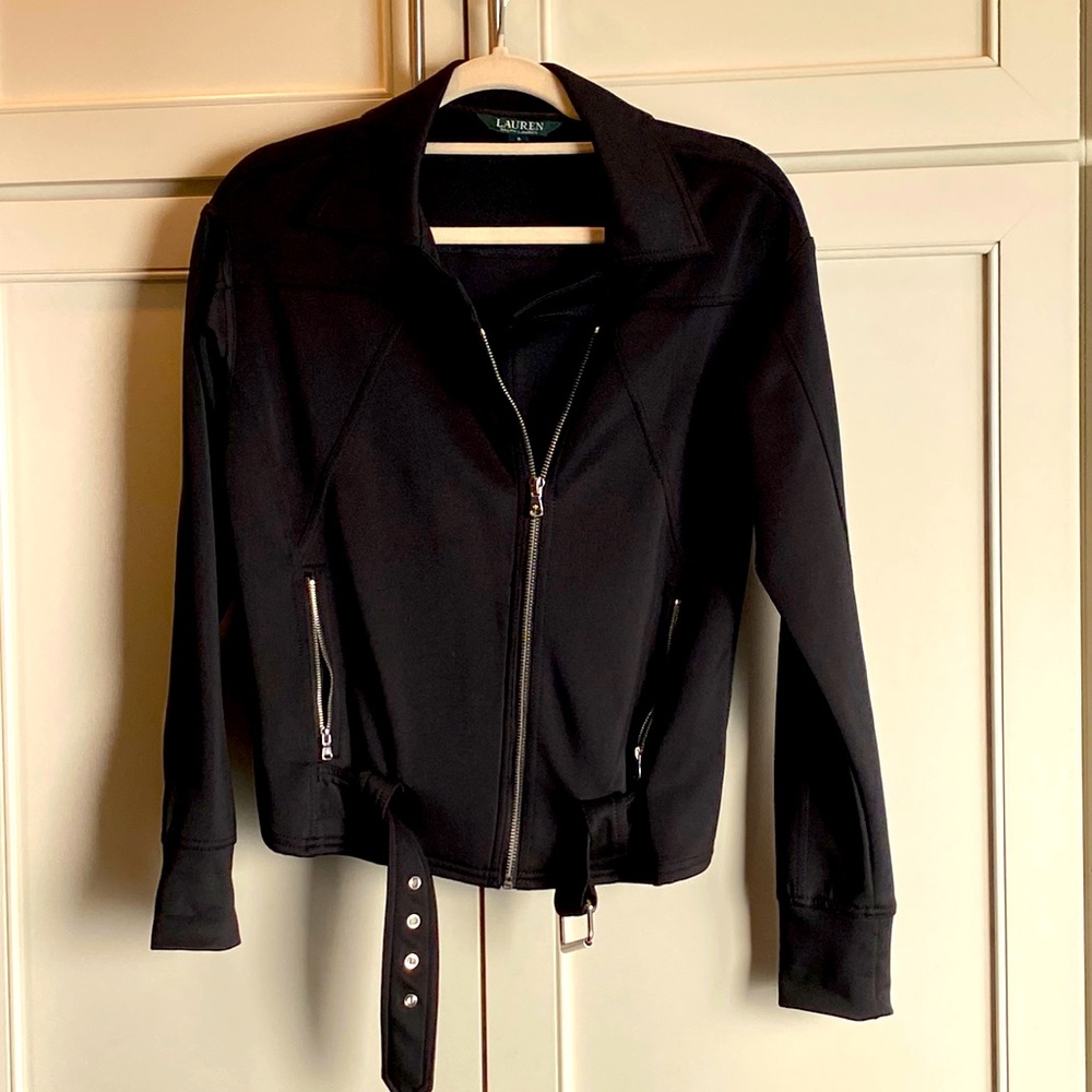 Ralph Lauren Fabric Moto Style Jacket